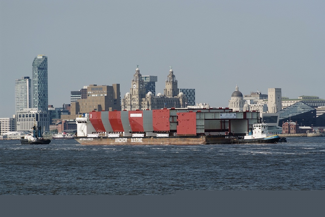 rcraft Carrier Modules leaving Cammell Laird May 28 2012