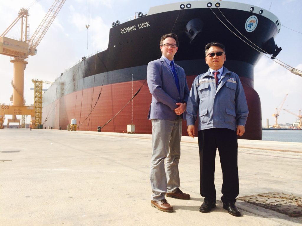 Polaris director Ben Pinnington with ODC DSME marketing director Johnny Woo